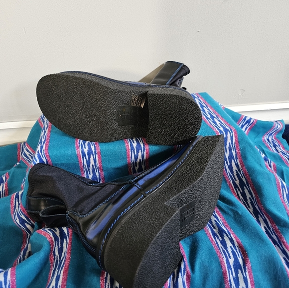 New E8 by MIISTAAMARAH BLUE ANKLE BOOTS - Picture 6 of 9